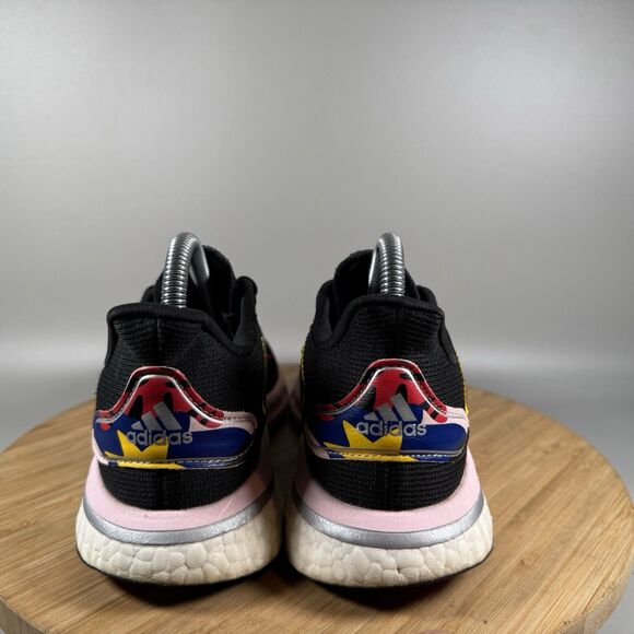 Adidas Supernova Women 6.5 Running Shoes Black Vivid Red White Pink FZ0831 - Picture 4 of 8